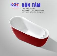 Bồn Tắm Nằm Acrylic 839 ( Màu Trắng/Xanh Dương )