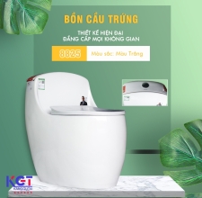 Bồn Cầu Trứng Men Sứ NANO 8825