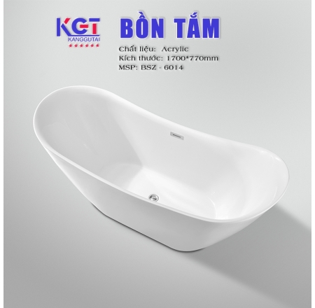 Bồn Tắm Nằm Acrylic 6014 ( Màu Trắng )
