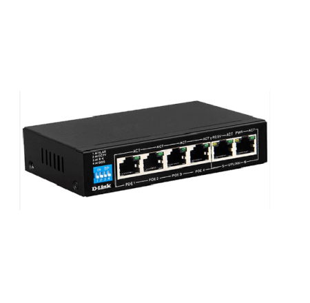 SWITCH 6 PORT DGS-F1006P-E