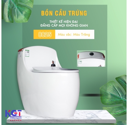 Bồn Cầu Trứng Men Sứ NANO 8825