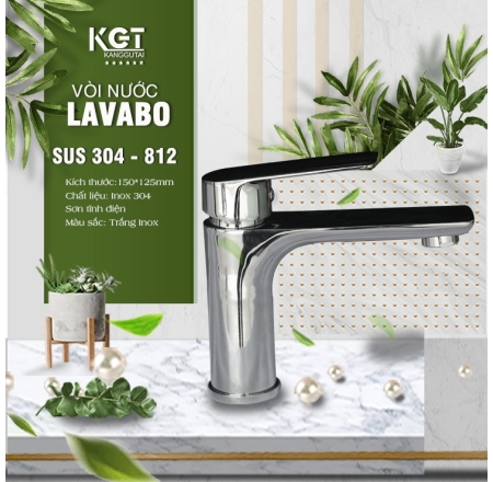 Vòi Lavabo Sus 304 - 812